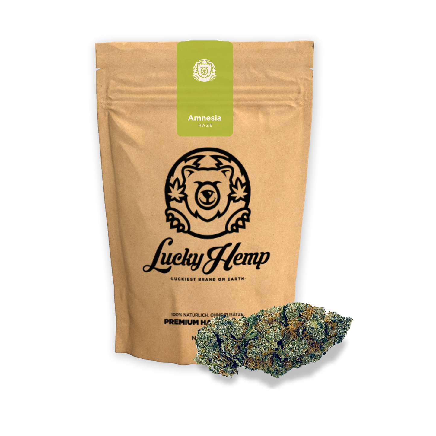 Amnesia Haze CBG Ökopack Blüten Lucky Hemp